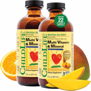 Kids Multivitamin & Mineral - Kids Vitamins, Liquid Multivitamin for Kids, Toddler Multivitamins, Liquid Vitamins, Baby Multivitamin - Natural Orange & Mango, 8 Fl Oz (Pack of 2)