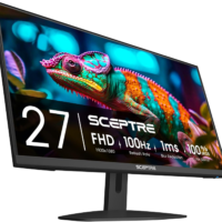 New 27-Inch Gaming Monitor 100Hz 1Ms Displayport HDMI X2 100% Srgb AMD Freesync Build-In Speakers, Eye Care Frameless Machine Black 2024 (E275W-FW100T) - Image 6