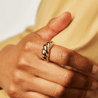 10 PCS Gold Rings Set for Women Non Tarnish, 18K Gold Plated Chunky Stackable Rings, Statement Stacking Womens Ring Pack - Image 3
