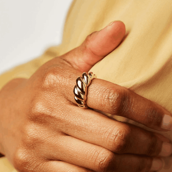 10 PCS Gold Rings Set for Women Non Tarnish, 18K Gold Plated Chunky Stackable Rings, Statement Stacking Womens Ring Pack - Image 3
