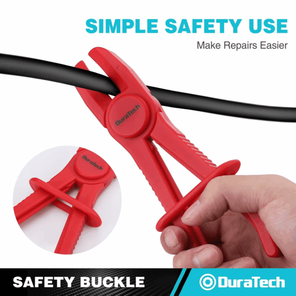 6-Piece Hose Clamp Set, Pinch Clamp Pliers for Flexible Hoses, Fuel, Gas, Brake & Radiator Lines - Image 5