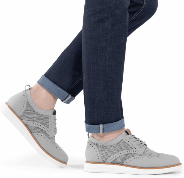 Men'S Knitflex Smartcraft Mesh Oxfords Sneakers Casual Dress Lace-Up Lightweight Walking Shoes - Image 9