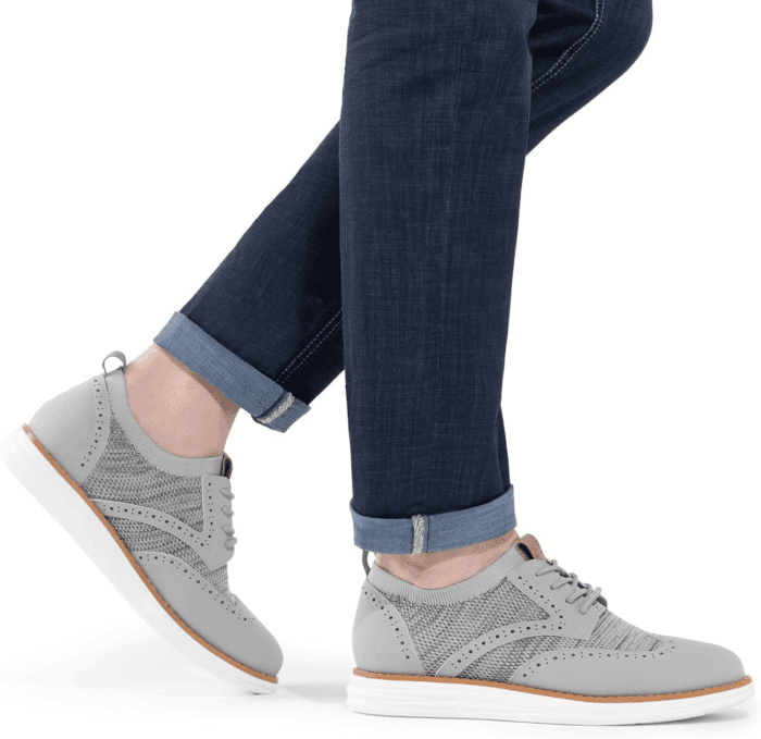 Men'S Knitflex Smartcraft Mesh Oxfords Sneakers Casual Dress Lace-Up Lightweight Walking Shoes - Image 9
