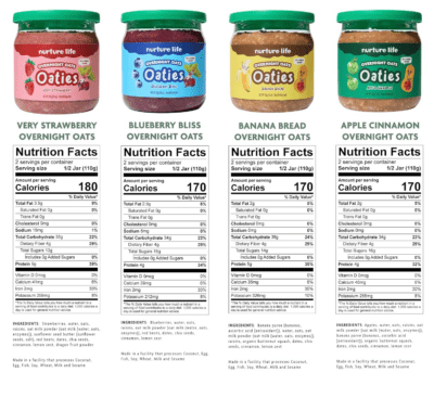Overnight Oats, Variety Pack, Healthy Snacks for Kids, Nutritious Breakfast Food for Children W/Real Fruit & Hidden Veggies, No Added Sugar, Ready to Eat Meals for Toddlers & Kids, 4 Pack - Image 7