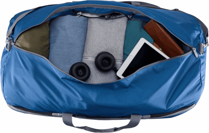 Large Duffel Bag (100L) for Travel, Travel Bag, with Multiple Zippered Pockets, Lightweight yet Durable Nylon Material, 50-Pound Weight Capacity, Navy Blue, 32.4"L X 16.9"W X 16.9"H - Image 4