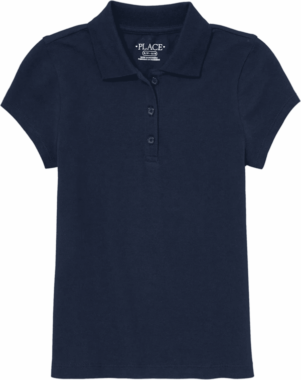 Girls' Uniform Pique Polo
