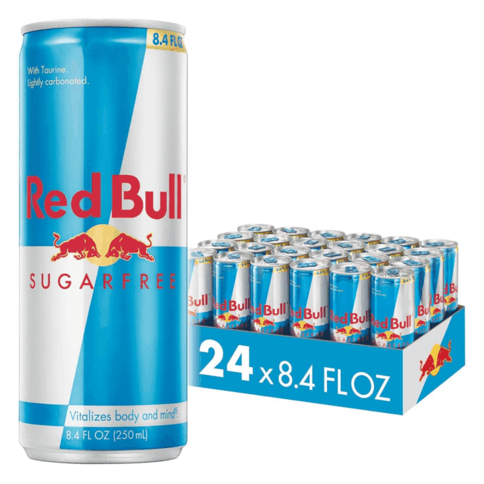 Sugar Free Energy Drink with 80Mg Caffeine plus Taurine & B Vitamins, 8.4 Fl Oz, Pack of 24 Cans