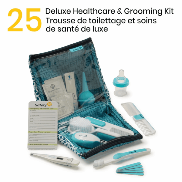Deluxe Baby Healthcare and Grooming Kit, Arctic Blue, Newborn Baby Essentials, One Size, 25 Pieces - Image 6