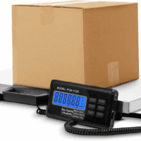 Industrial Scale, Platform Scale, Shipping Scale, Heavy Duty Scale, 400 LB, Shipping Scale for Packages, Large Scale, Postal Scale, Floor Scale, Digital Scale for Shipping, Package Weight Scale, 22X18