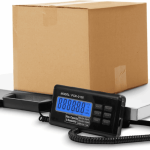 Industrial Scale, Platform Scale, Shipping Scale, Heavy Duty Scale, 400 LB, Shipping Scale for Packages, Large Scale, Postal Scale, Floor Scale, Digital Scale for Shipping, Package Weight Scale, 22X18