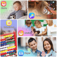 Smart Watch for Kids, Smart Watch Toys with 24 Games Camera Video Recorder Music Alarm Calculator Calendar Flashlight Stopwatch Pedometer Gift Toys for 3-12 Years Old Boys and Girls (Black) - Image 6