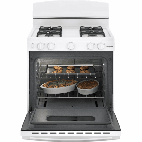 30-In 4 Burners 4.8-Cu Ft Freestanding Natural Gas Range ( White ) - Image 2