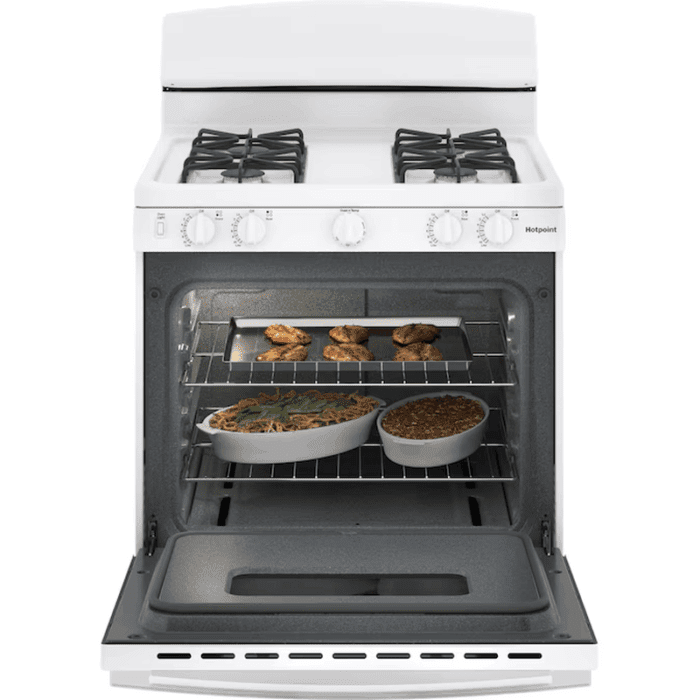 30-In 4 Burners 4.8-Cu Ft Freestanding Natural Gas Range ( White ) - Image 2