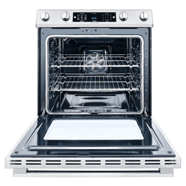 30-In Glass Top 5 Burners 5.8-Cu Ft Air Fry Convection Oven Slide-In Electric Range Stainless Steel ) - Image 14