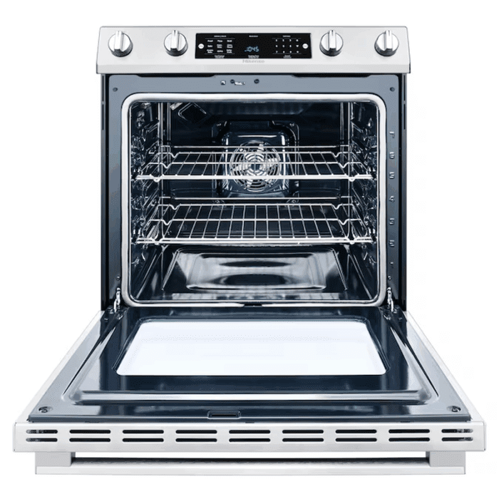 30-In Glass Top 5 Burners 5.8-Cu Ft Air Fry Convection Oven Slide-In Electric Range Stainless Steel ) - Image 14