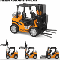 Forklift Toys for Kids Construction Truck Forklift,Metal Diecast Forklift Toy,Pull Back Fork Lift Toy with Lights and Sounds,Toy Forklift with Liftable Design,Forklift for Kids Age 3 and Up - Image 4