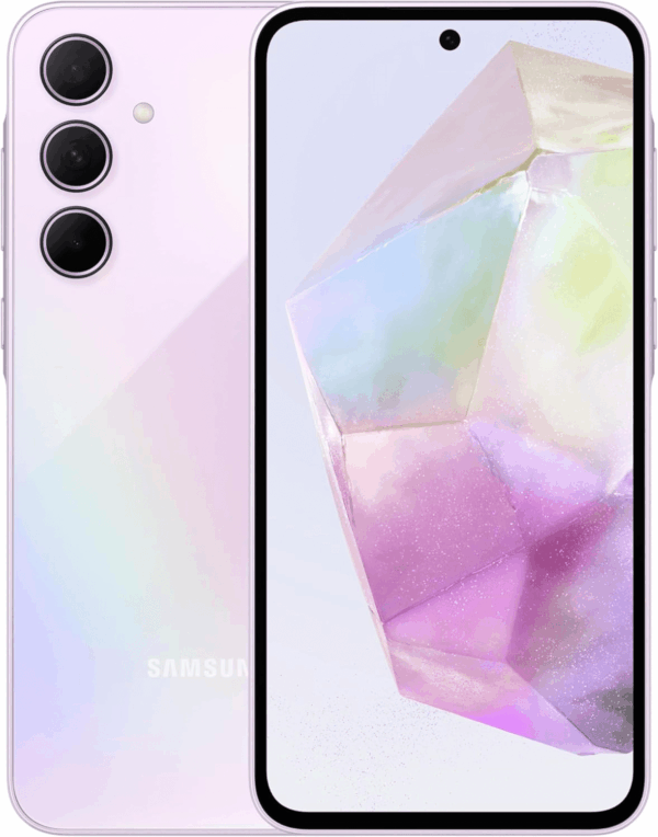 Galaxy A35 5G a Series Cell Phone, 128GB Unlocked Android Smartphone, AMOLED Display, Advanced Triple Camera System, Expandable Storage, Rugged Design, US Version, 2024, Awesome Lilac