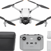 Mini 3 Fly More Combo, Lightweight 3X Mechanical Gimbal Mini Camera Drone with 4K HDR Video, 3 Batteries for 114-Min Flight Time, up to 32800Ft (10Km) Video Transmission, True Vertical Shooting