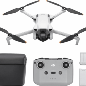 Mini 3 Fly More Combo, Lightweight 3X Mechanical Gimbal Mini Camera Drone with 4K HDR Video, 3 Batteries for 114-Min Flight Time, up to 32800Ft (10Km) Video Transmission, True Vertical Shooting