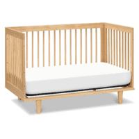 Marley 3-In-1 Convertible Baby Crib with Toddler Bed & Daybed Conversion, Durable & Easy to Assemble - GREENGUARD Gold Certified - with 4 Adjustable Mattress Heights - Honey - Image 8
