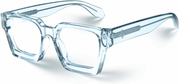 Enhanced Version Rectangle Chic Preppy Look Blue Light Blocking Glasses for Women Men RIVER-LIGHTER - Image 6