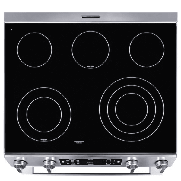 30-In Glass Top 5 Burners 5.8-Cu Ft Air Fry Convection Oven Slide-In Electric Range Stainless Steel ) - Image 13