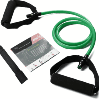 Resistance Bands with Handles, Single Resistance Bands, Exercise Bands with Handles, for Resistance Training, Physical Therapy, Home Workouts, Fitness, Pilates
