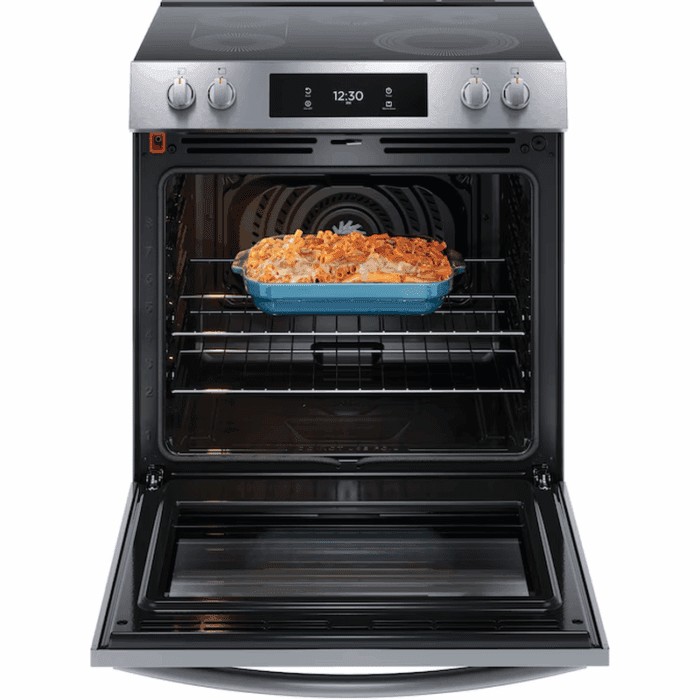 Gallery 30-In Glass Top 5 Burners 6.2-Cu Ft Air Fry Convection Oven Slide-In Electric Range Fingerprint Resistant Stainless Steel ) - Image 7