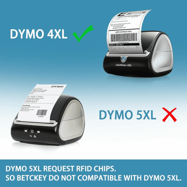 - Compatible DYMO 1744907 (4" X 6") Shipping Labels, Perforated, Compatible with DYMO Labelwriter 4XL Rollo & Zebra, NOT Fit 5XL [10 Rolls/2200 Labels] - Image 2
