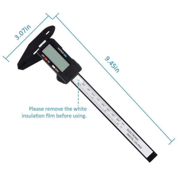 Digital Caliper,  0-6" Calipers Measuring Tool - Electronic Micrometer Caliper with Large LCD Screen, Auto-Off Feature, Inch and Millimeter Conversion - Image 2