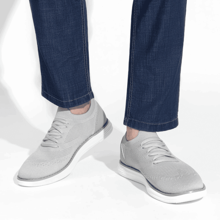 Men'S Knitflex Smartcraft Mesh Oxfords Sneakers Casual Dress Lace-Up Lightweight Walking Shoes - Image 8