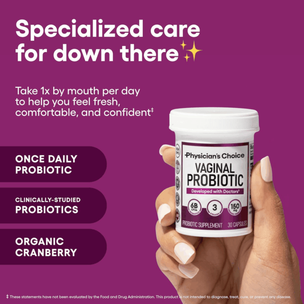 Vaginal Probiotics for Women - Ph Balance, Odor Control, Yeast Balance, Vaginal Flora & Feminine Health - 6B CFU with Organic Prebiotics and Cranberry Extract - 30 CT - Image 2