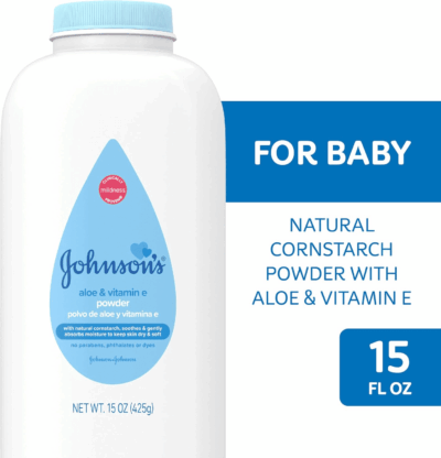 Powder, Naturally Derived Cornstarch with Aloe & Vitamin E for Delicate Skin, Hypoallergenic and Free of Parabens, Phthalates, and Dyes for Gentle Baby Skin Care, 15 Oz - Image 4