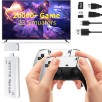 Wireless Retro Handheld Game Console, Built-In 20,000+ Plug-And-Play Retro Video Games, with 23 Classic Simulators, 4K HD HDMI Output and Dual 2.4G Wireless Controller for Easter Gift