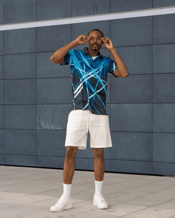 Mens Golf Shirt Dry Fit Athletic Polo Shirts Moisture Wicking Performance 3D Print Short Sleeve - Image 2