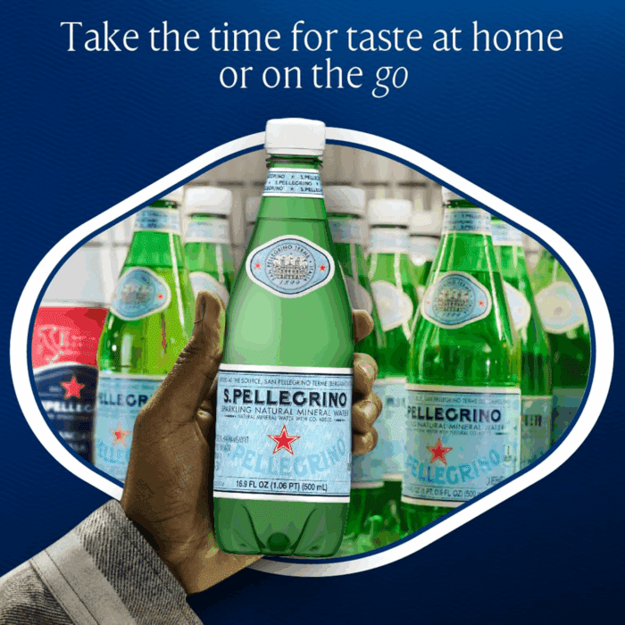 S.Pellegrino Sparkling Natural Mineral Water, Plastic Bottles, 16.9 Fl Oz (Pack of 12) - Image 2