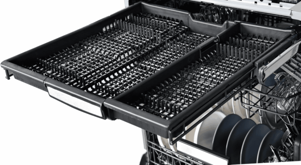 24" Built-In Stainless Steel Tub Dishwasher with Easyflex 3Rd Rack, Smartwash, Ultrawash Plus, Turbodry, Morespace plus Adjustable Rack, Energy Star Certified, White - Image 8