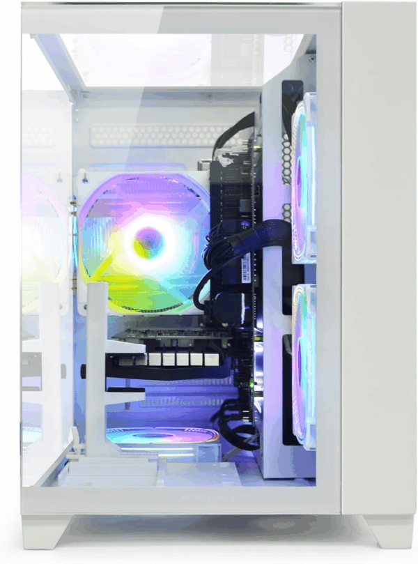 Gaming Desktop Intel Core I5-12400F 6 Core 2.5Ghz PC Computer, RTX 4060 8G, 32G DDR4 RAM, 1TB NVME SSD, Prebuilt Gaming PC Tower Computer for Home and Office (White) - Image 4