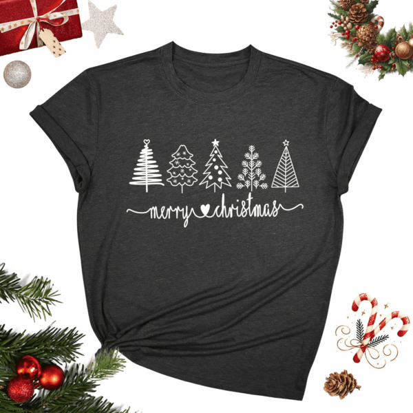 Women'S Merry Christmas Shirts: Crew Neck Short Sleeve Christmas Party T-Shirt