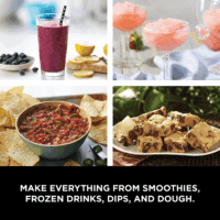Blender, Mega Kitchen System, 1500W, 4 Functions for Smoothies, Processing, Dough, Drinks & More, with 72 Blender Pitcher, 64 Processor Bowl, 2 Nutri Cups + Lids, Black, BL770 - Image 7