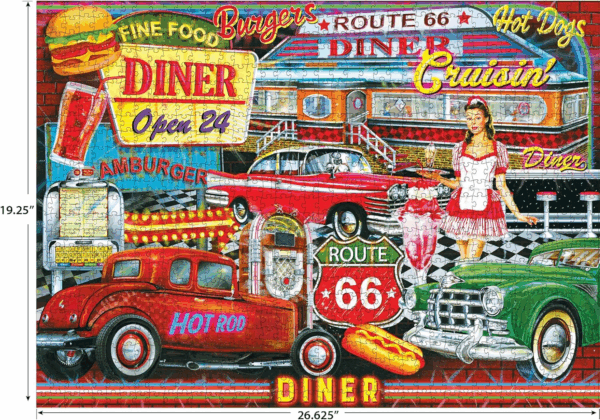 - Kodak Premium - 50'S Diner - 1000 Piece Jigsaw Puzzle for Adults - Image 3