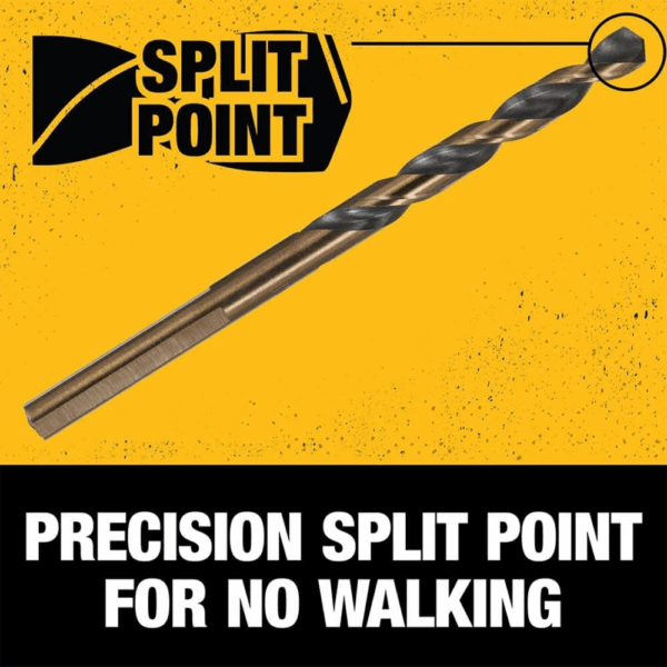 Drill Bit Set, 14-Piece, 135 Degree Split Point, for Plastic, Wood and Metal (DWA1184) - Image 3