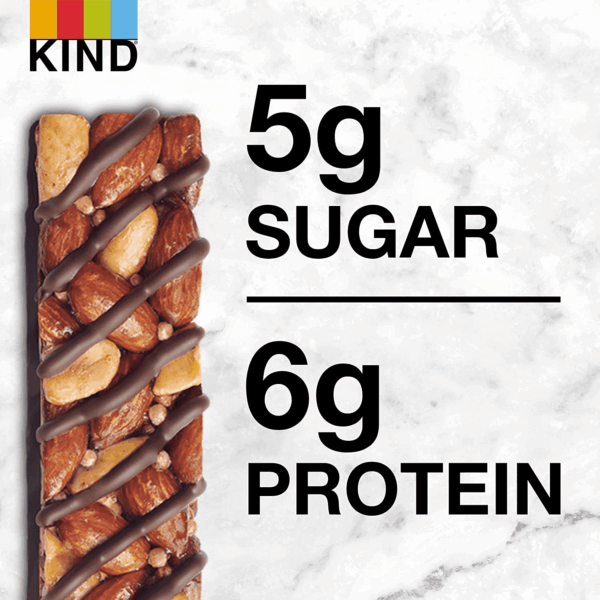 Snack Bars, Dark Chocolate Nuts & Sea Salt, 5G Sugar | 6G Protein, Gluten Free Bars, 1.4 OZ, 12 Count - Image 6