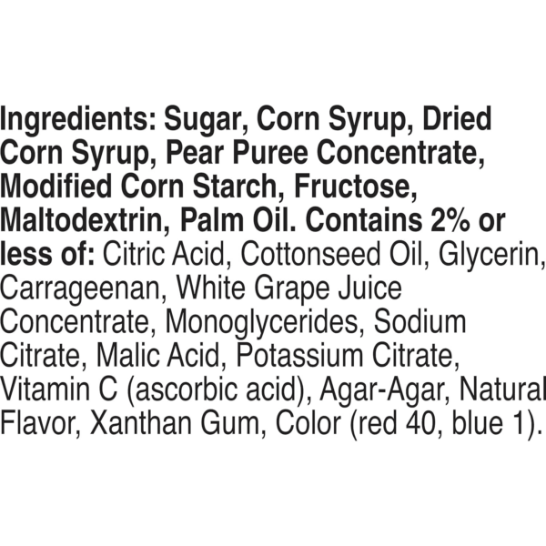 Fruit Flavored Snacks, Super Sour Berry Flavor, 8 Pouches, 34 Oz - Image 3