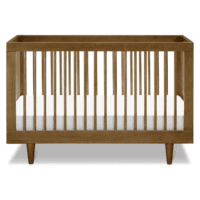 Marley 3-In-1 Convertible Baby Crib - GREENGUARD Gold Certified - Convertible Crib to Toddler Bed and Daybed - Baby Bed W/ 4 Adjustable Heights - Easy to Assemble Wooden Crib - Walnut - Image 6