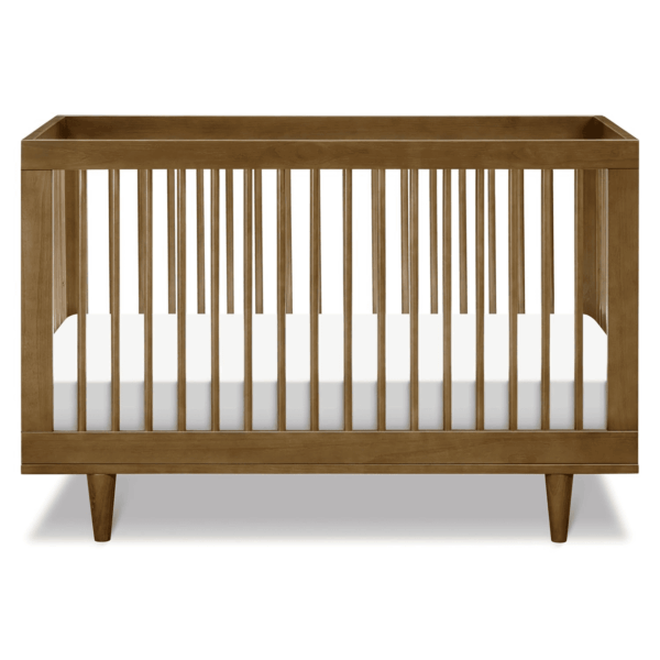 Marley 3-In-1 Convertible Baby Crib - GREENGUARD Gold Certified - Convertible Crib to Toddler Bed and Daybed - Baby Bed W/ 4 Adjustable Heights - Easy to Assemble Wooden Crib - Walnut - Image 6