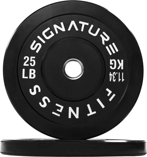 Olympic Bumper Plates, 2" Weight Plates for Strength Training & Weightlifting, Pairs, Sets or Sets with 7FT Barbell, Multiple Options