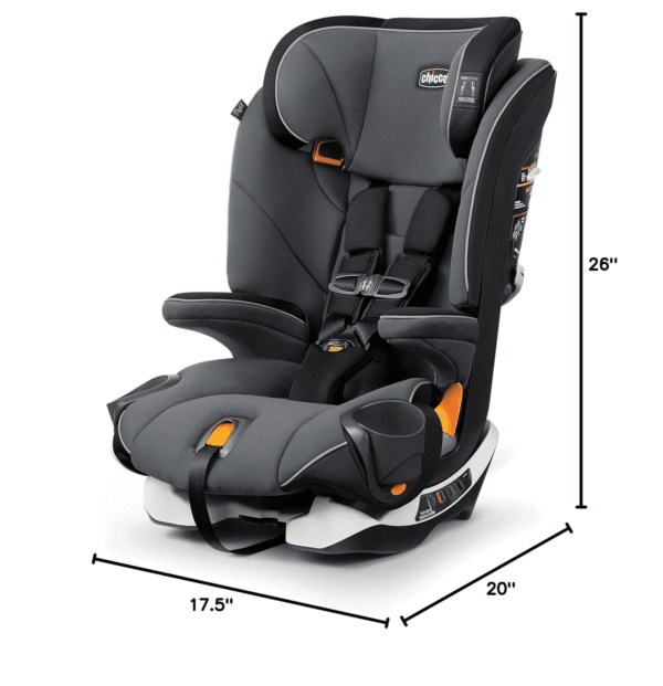 Myfit Harness + Booster Car Seat, 5-Point Harness and High Back Seat, for Children 25-100 Lbs. | Fathom/Grey/Blue - Image 8