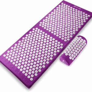 Acupressure Mat and Pillow Set for Back/Neck Pain Relief and Muscle Relaxation