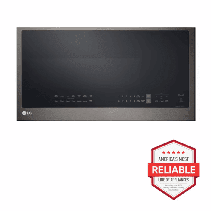 2.0-Cu Ft 29.88-In Over-The-Range Microwave with Sensor Cooking ( Printproof Black Stainless Steel ) - Image 9